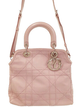 Christian Dior Granville Quilted Handbag Black